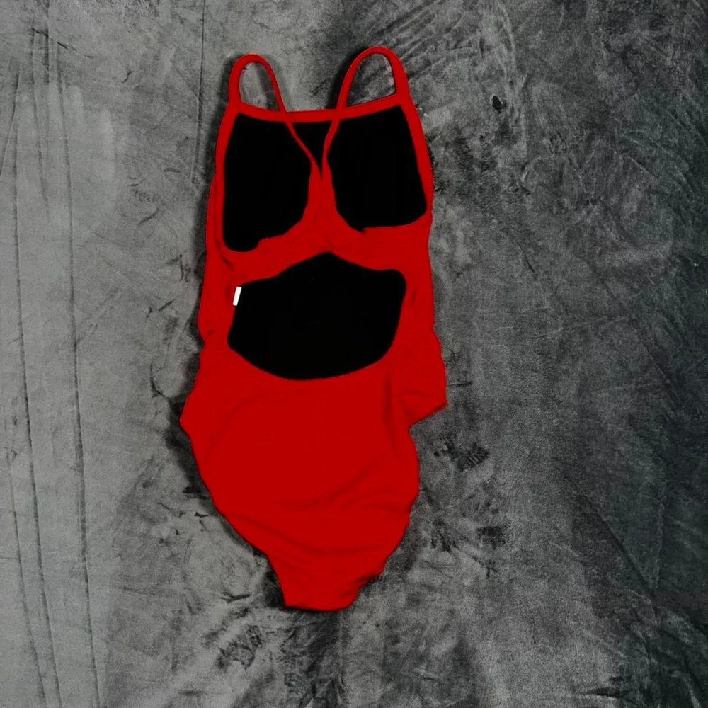 Lifeguard One Piece Swimsuit Red‎ Youth Large 12 Size 30